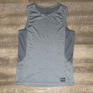 Nike Pro Elite Dri-FIT Compression Tank Top Mens L Gray Sleeveless